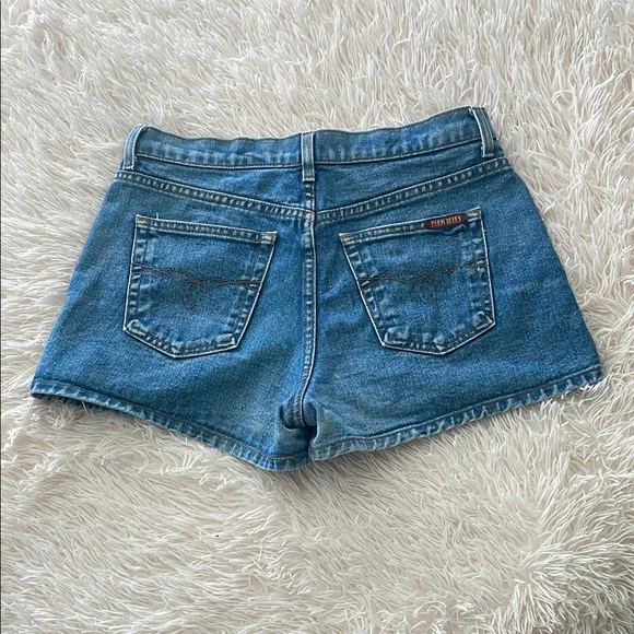Paris Blues Blue Jean Shorts Raw-Edge Hem - Picture 2 of 2